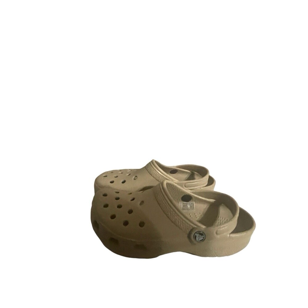 Crocs Classic Clog Sandals, beige Mens 5 - Women’s 7- RARE color - Picture 12 of 16